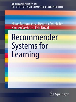 cover image of Recommender Systems for Learning